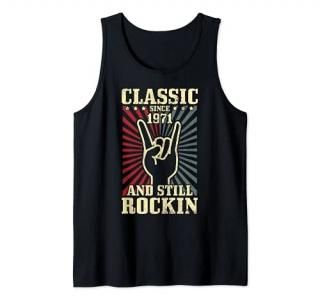 1971 Classic Rock Vintage Rock & Roll 50th Birthday Gift Tank Top