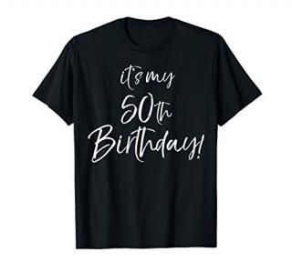 It's My 50th Birthday! Shirt for Women Vintage 50 Years Gift
