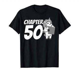 Funny 50th Birthday Gift 50 Years Old Reading Lover Women T-Shirt