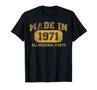 Made in 1971 Birthday gifts 50 Years old 50th Bday Present T-Shirt