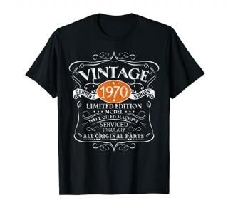 Vintage 1970 51th Birthday Gift Men Women Original Design T-Shirt