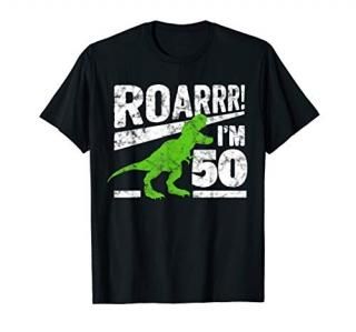 Funny 50th Birthday T-Rex Dinosaur Shirt Gift 50 Year Old