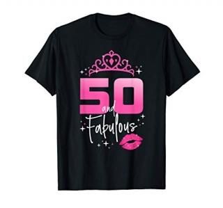 Fabulous at 50 Year Old Gifts 50th Birthday Chapter 50 Women T-Shirt