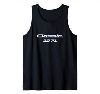 Gift for 50 Year Old Vintage Classic Car 1971 50th Birthday Tank Top