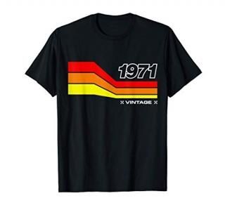 Vintage 1971 Retro Motocross dirt bike 50th birthday T-Shirt