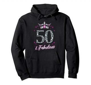 Womens 50 And Fabulous 1969 50Th Birthday Gift Tee Pullover Hoodie