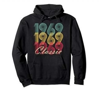 50th Birthday Gift Vintage 1969 Hoodie Classic Men Women