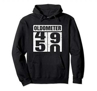 Oldometer 49-50 T-Shirts 50th Birthday Tees Funny Gifts Idea Pullover Hoodie
