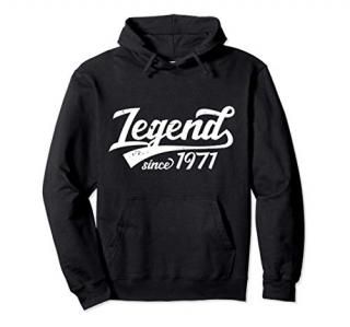Legend Since 1971 50th Birthday 50 Years Old Vintage Gift Pullover Hoodie