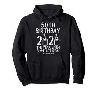50th Birthday Quarantined 2020 Toilet Paper Funny Bday Gift Pullover Hoodie