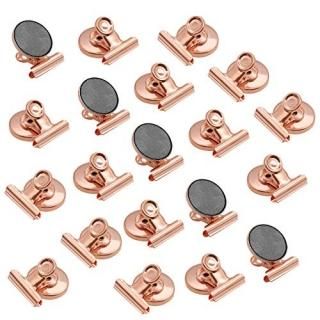 Coideal Fridge Magnetic Bulldog Clips 20 Pack Strong Metal Refrigerator Magnet C