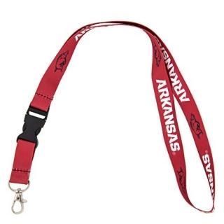 University of Arkansas Razorbacks U of A Hogs Car Keys ID Badge Holder Lanyard K