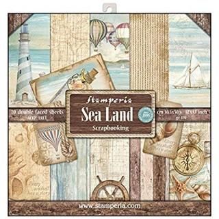 Stamperia Sea Land Paper Pad 30x30cm
