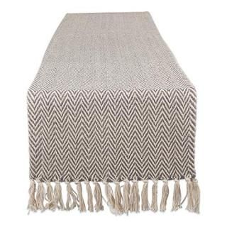 DII Braided Farmhouse Table Runner 15 x 72 inches Gray
