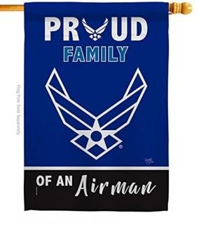 Breeze Decor Proud Family Airman House Flag Armed Air Force USAF United State Am
