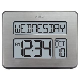 La Crosse Technology C86279 Atomic Full Calendar Clock with Extra Large Digits G