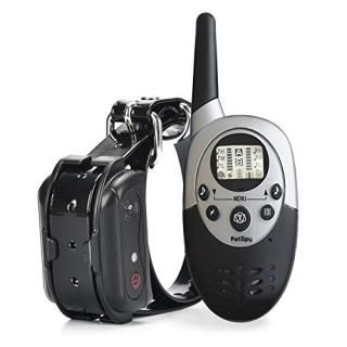 PetSpy 1100 Yards Remote Dog Training Shock Collar for Dogs with Beep Vibration 