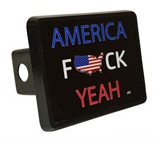 Rogue River Tactical Funny USA American Flag Trailer Hitch Cover Plug US Patriot