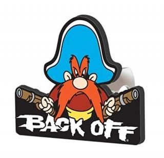 Plasticolor 002231R01 Yosemite Sam Back Off Hitch Cover 1.25 inch