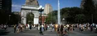Posterazzi Tourists Arch Washington Square Park Manhattan City New York State US