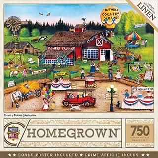 750 Piece Jigsaw Puzzle for Adult Family Or Kids - Country Pickens by Masterpiec