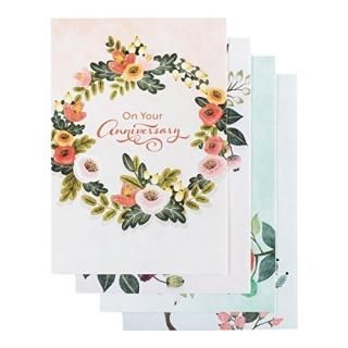 Anniversary - Inspirational Boxed Cards - Floral Border