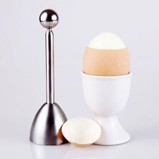 Impeccable Culinary Objects ICO Aluminum Egg Topper and Cracker for Perfect Soft