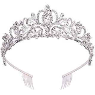 Tiara Crown for Women Chanaco Tiara Crown Birthday Crown Crystal Bridal Wedding 