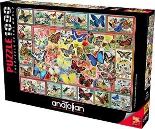 Anatolian Puzzle - Lots of Butterflies 1000 Piece Jigsaw Puzzle #1094 Multicolor