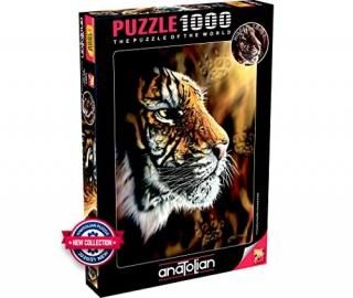 Anatolian Puzzle - Wild Tiger - 1000 Piece Jigsaw Puzzle #1097 Multicolor