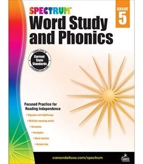 Spectrum Word Study and Phonics Grade 5