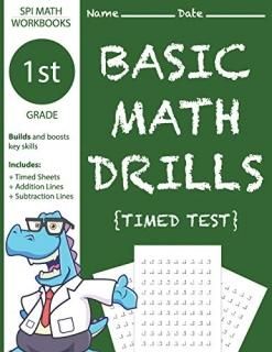 1st Grade Basic Math Drills Timed Test Builds and Boosts Key Skills Including Ma