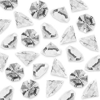 Clear - Acrylic Colourful Round Treasure Gemstones for Table Scatter Vase Filler