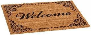 Rubber-Cal Classic American Welcome Mat Coir Matting 18 by 30-Inch