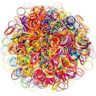 Hicarer Pack of 1000 Mini Rubber Bands Soft Elastic Bands for Kids Hair Braids H