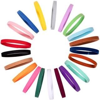 Whaline 20 Colors Puppy Whelping Collars Double-Sided Adjustable ID Collars Soft