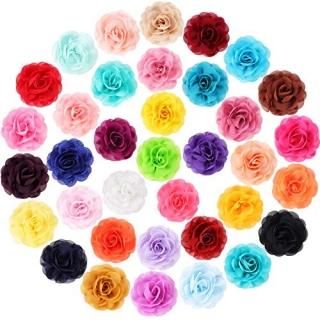 36 Pieces Dog Collar Flowers Pet Bow Tie Flower Collars Multicolored Pet Charms 