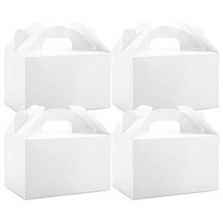 Moretoes 48 Pack White Treat Boxes Gable Boxes Party Favor Boxes Paper Gift Boxe