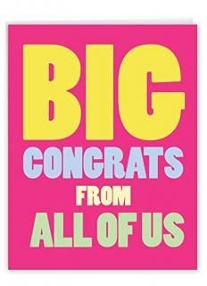 p3893Funny Big CongratsUS with Envelope  Extra LargeС 8.5? X 11?  1