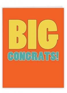 Big CongratulationsǤȤޤJokeѻ楫 1 Jumbo Congratulations Card & Enve. J272
