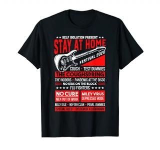 Funny Music Festival Concert Quarantine Edition 2020 Parody T-Shirt