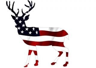 Deer Hunter Buckǥ륹ƥå륨åȥꥫUSA LARGE 5?x 5ưХѡƥåǥӥˡ֥ȥå