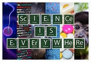 dHDM Science Is Everywhereɽݥ 12-inches by 18-inches  Inspirational Motivati
