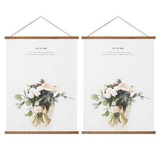 Miaowater 2 Pack Poster Frame18x24 18x12 18x28 Magnetic Light Wood Wooden Frames