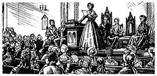Seneca Falls Meeting 1848 NelizElizabeth Cady Stanton Addressing The First Women