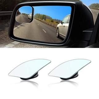 Car Blind Spot Mirror Fan Shaped HD Glass Frameless Stick on Adjustabe Few Conve