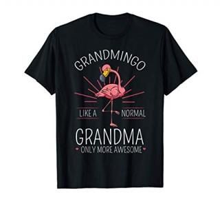 Grandmingo Flamingo Lover Grandma Granny Gramma Grandmother T-Shirt