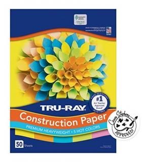 Pacon Tru-Ray Construction Paper 9 x 12 50-Count Hot Assorted 6596 by Pacon