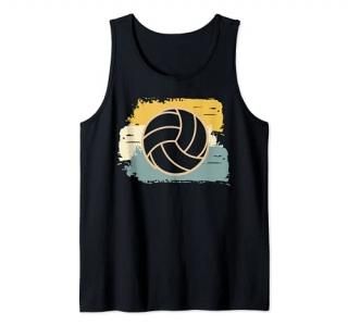 Vintage Beach Volley Sport Spike Set Net Block Volleyball Tank Top