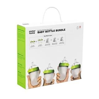 Comotomo Baby Bottle Bundle Green